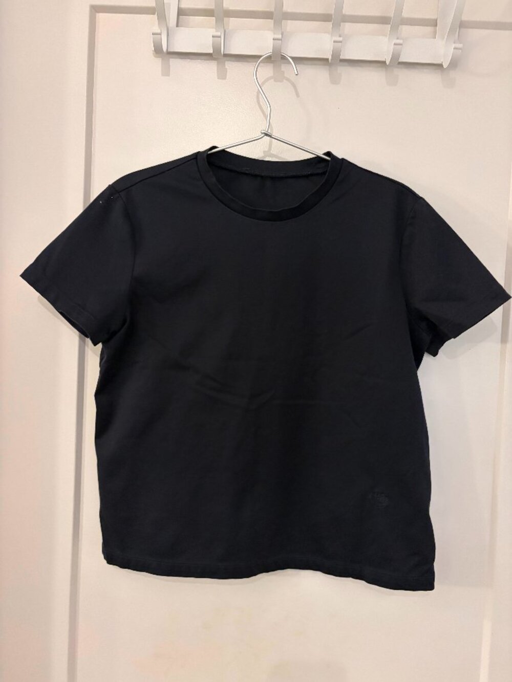 Lora Piana navy heavy 100% cotton T shirt Made in Italy